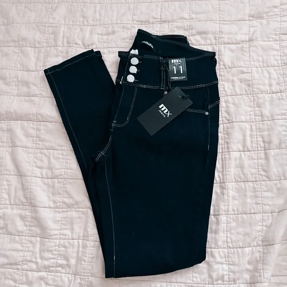 moda express dark wash jeans - Picture 1 of 6